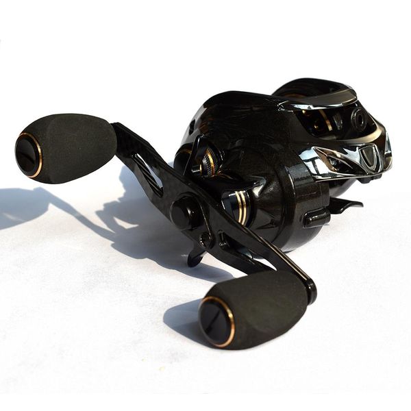 

Fishing Reel Total Carbon Fiber Body Utra Light 167g Two System 7.2:1 Bass Fishing