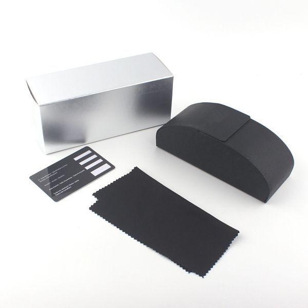 

silver grey glasses case luxury leather case brand box case for sunglasses eyeglasses protective eyewear accessories ship