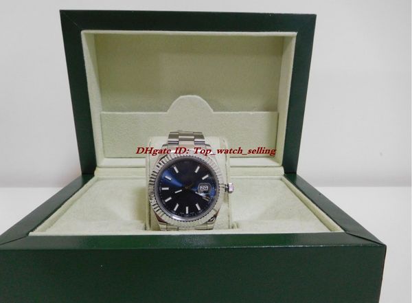 

роскошные высокое качество datejust ii 41 мм сталь белое золото синий циферблат мужские часы 116334 азия 2813 механические автоматические му, Slivery;brown