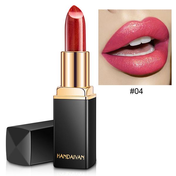 

handaiyan glitter lipstick 7 8 9 temperature change color lip stick waterproof shimmer rouge a levre bigger lips shiny makeup