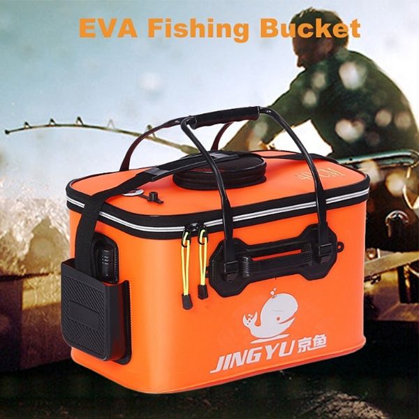 

fishing gear collapsible eva fishing bucket perfect for camping hiking travel fishingoutdoor waterbucket portable hiking waterproof fishinga