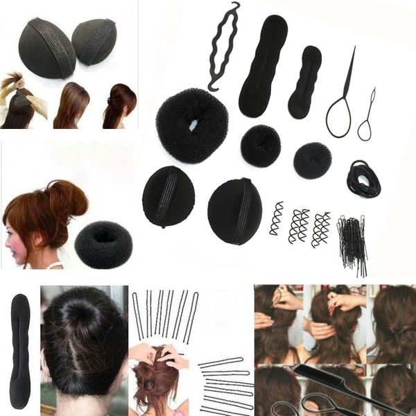 Sponge Disk Hair Pull Hair Pin Head To Weave Hairstyle