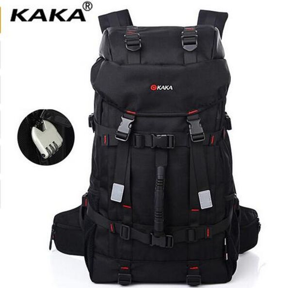 

kaka large capacity 55l travel backpack bag for men's backpack men bag luggage shoulder water proof notebook travel back