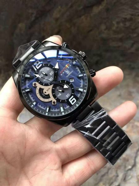 

AAA Top luxury brand Mens fashion watch high quality Stainless steel strap military Quartz Watches Sports Business Geneva clock Reloj hombre