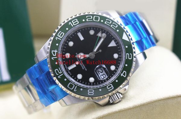 

горячие продать модные часы 40 мм gmt 116710 116710ln из нержавеющей стали керамический безель черный циферблат азия 2813 автоматические мех, Slivery;brown