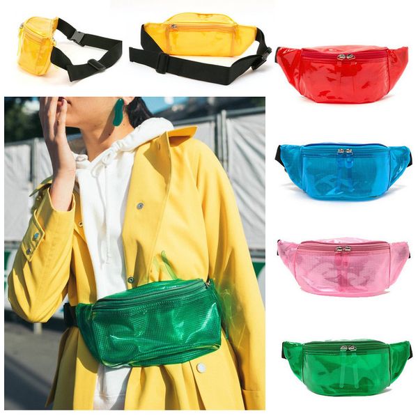 

new holographic fanny pack laser waist packs heuptas hip bag women's waistband waist bag bolso cintura