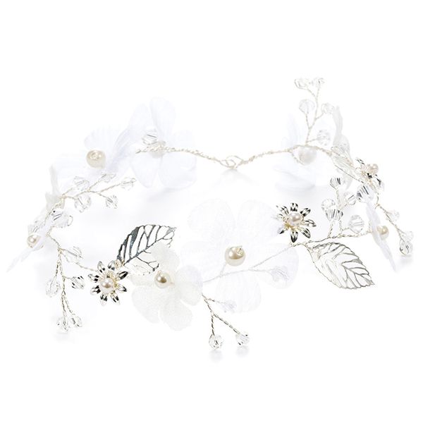 

bridal flower hairband pearl hair band headpiece headwear wedding accessories