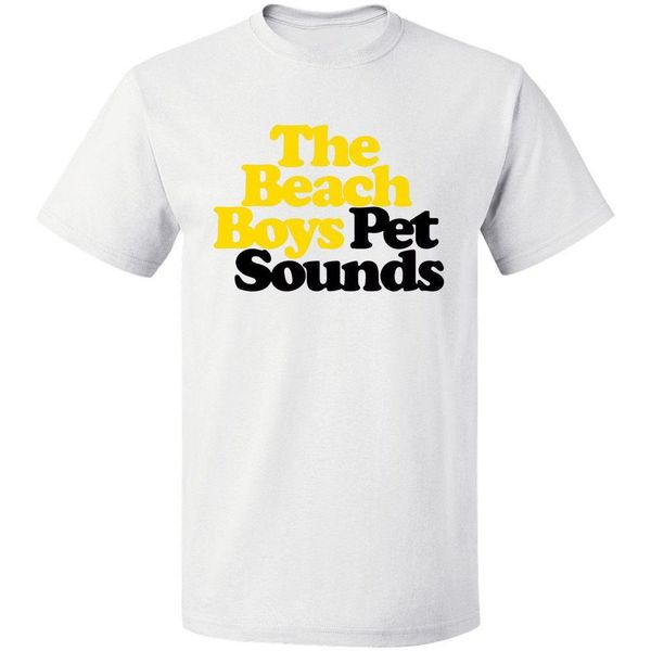 New THE BEACH BOYS Pet Sounds Indie Rock Band Men/'s White T-Shirt Size S to 3XL