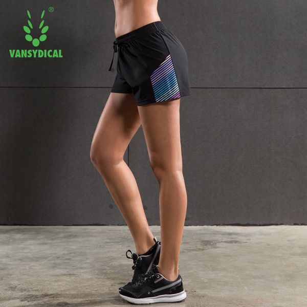 

2016 womens running shorts fitness yoga sports shorts quick dry female elastic waist training jogging, Black;blue