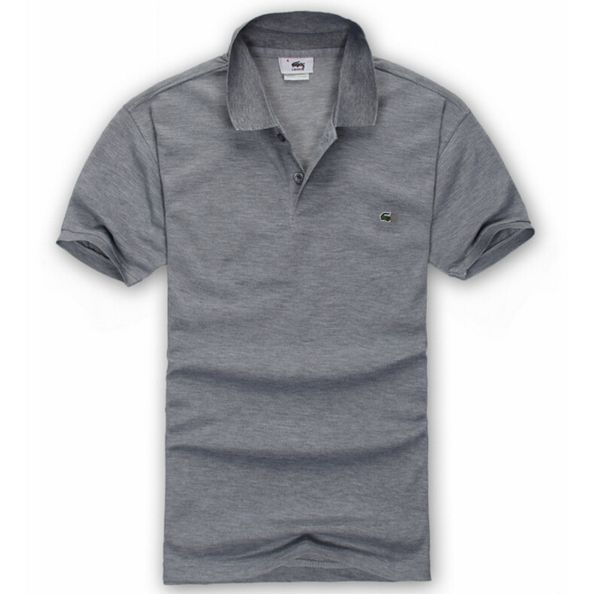 

men fashion brand shirts summer solid turn-down collar male tees clothing, White;black