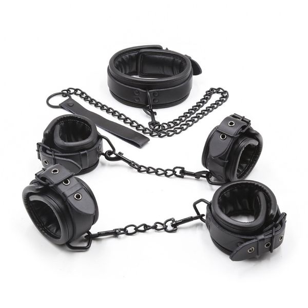 Novo Estilo de Couro Genuíno Brinquedos Sexuais Para Adultos s Tornozelo Collar Bdsm Bondage Adulto Erótico Jogos S19706