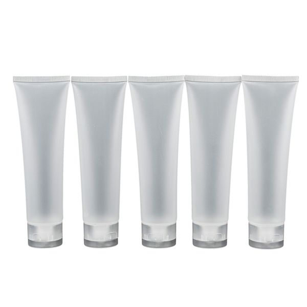 

5 pcs/lot travel bag empty clear tube cosmetic cream lotion containers refillable bottles 20ml/ 30ml/ 50ml/ 100ml for choice