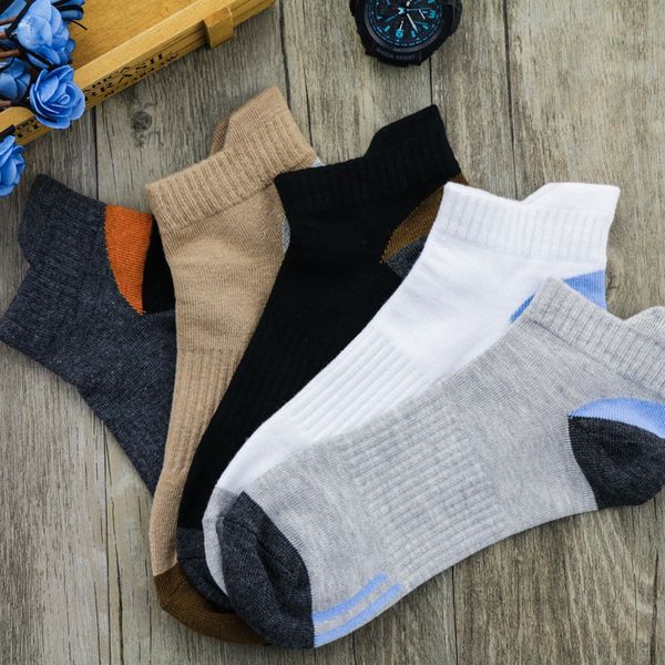 

peonfly 5 pairs/lot thermal socks men cotton spandex snowboard socks wearable thermosocks calcetines de ciclismo, Black