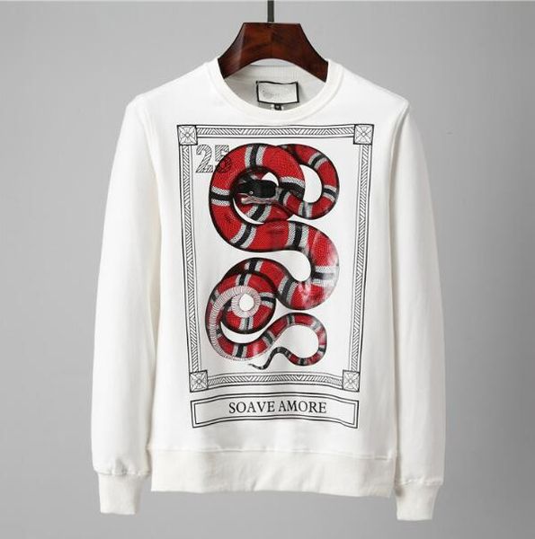 

2018 europe fashion Хлопок дизайнер роскошный бренд одежда мужчины змей печать SOAVE AMORE 25 то
