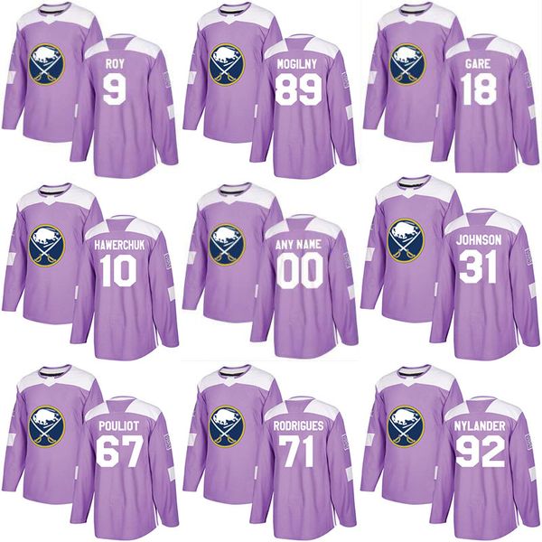 

2018 Fights Cancer Jersey 41 Justin Falk 4 Josh Gorges 19 Jake McCabe 8 Casey Nelson Buffalo Sabres Custom Hockey Jerseys
