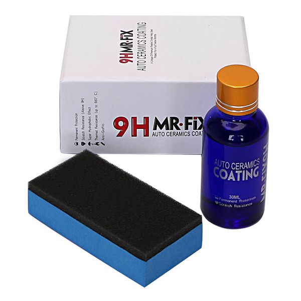 

mr fix 9h nano ceramic coating anti-scratch car polish paint care hydrophobic glass coating 30ml kit
