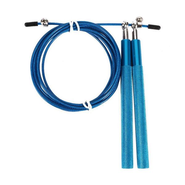 

1 piece sport crossfit speed jump rope ball bearing metal handle skipping stainless steel cable fitness equipment