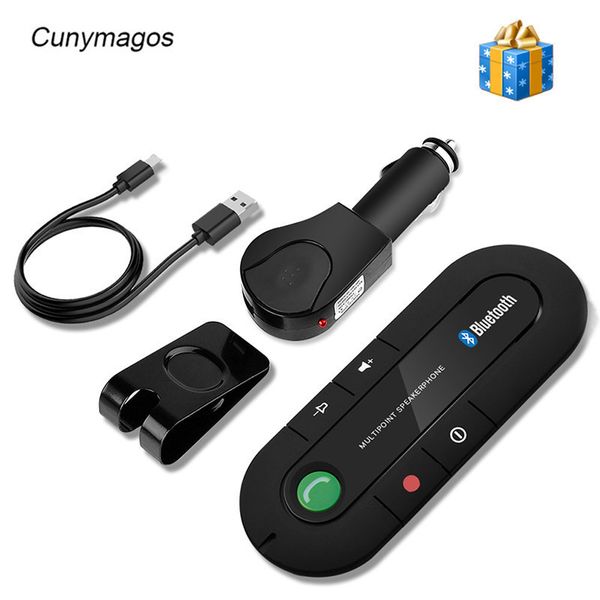 

wireless bluetooth speaker car phone mp3 music player sun visor clip speakerphone bluetooth hands car kit with charger