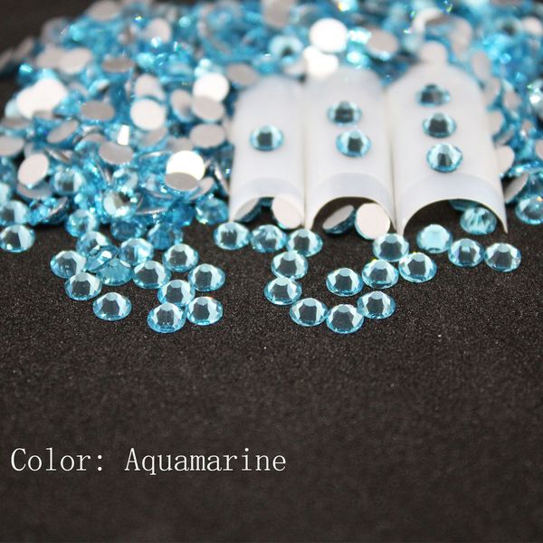 

aquamarine rhinestones rack flat round nail art decorations and stones non rotfix rhinestones crystals for diy glass r, Silver;gold