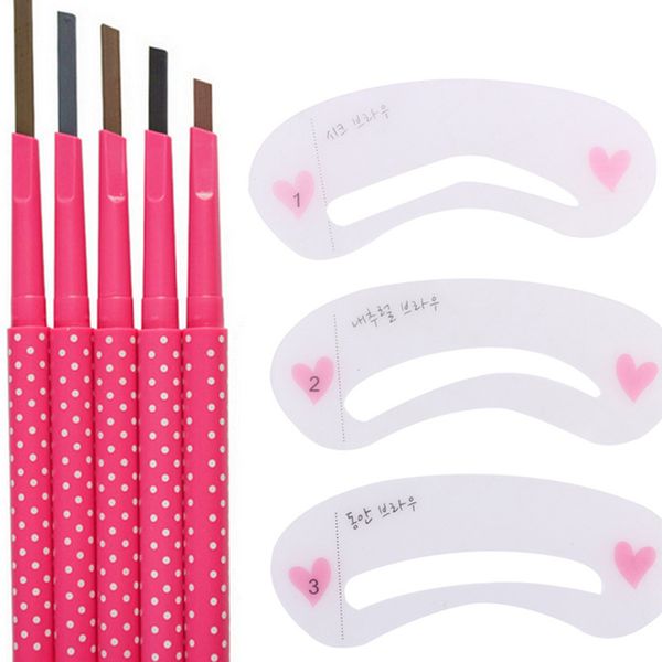

waterproof permanent powder pen makeup eyebrow pencil powder color cosmetic black brown eye brow liner shaper eyebrow makeup r