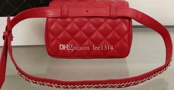 

Fa hion heep kin pocket of women belt package lingge metal chain mini bag lei ure atchel bag for women