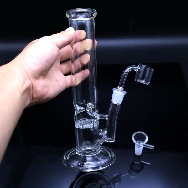 

9" Dab буровой установки стекла бонги водопровод сотовый Perc барботер с кварцевый сосиска чаша пьянящий мини-трубы воск нефтяных вышек кальяны стакан