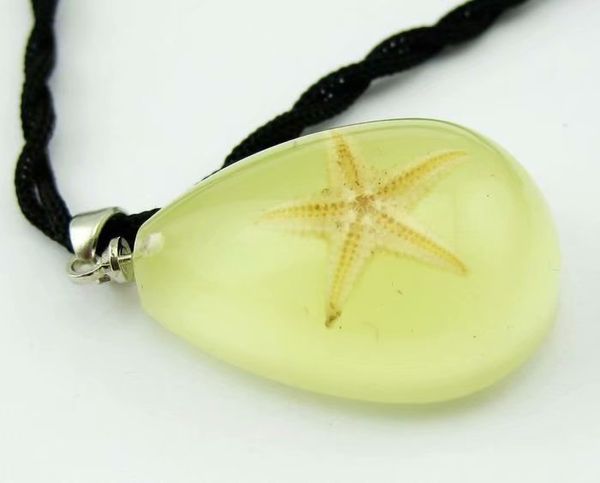 

yqtdmy 12 pcs new glow in dark drop magic beautiful starfish pendant hot, Slivery;golden