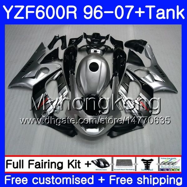 Karosserie + Tank in glänzendem Silber für Yamaha Thundercat YZF600R 96 97 98 99 00 01 229HM.15 YZF-600R YZF 600R 1996 1997 1998 1999 2000 2001 Verkleidung