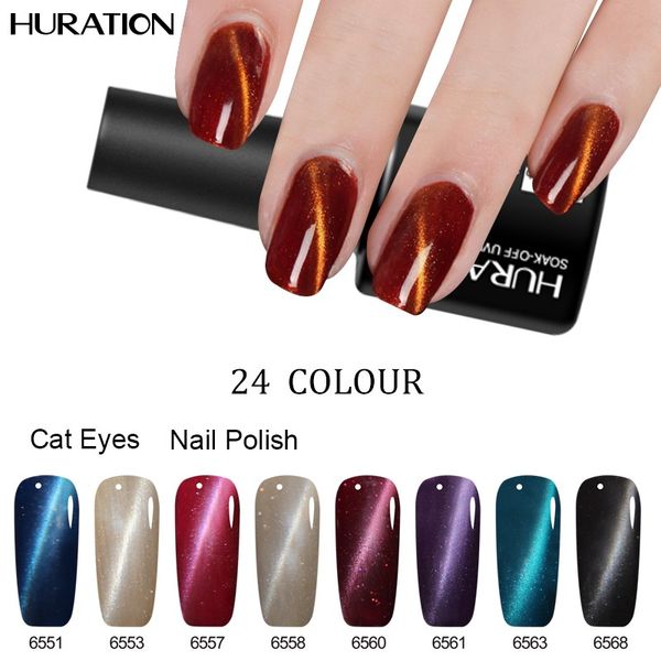 

huration lucky 3d cat eye 8ml gel nail polish art glitter magnet stick magic professional nail design effect for gel lacquer, Red;pink