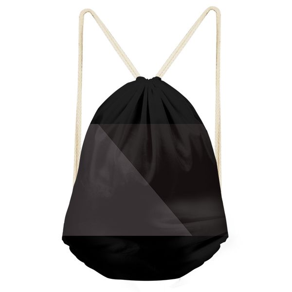 

forudesigns simple black lattice dust bag men drawstring bags portable backpacks casual string shoes pocket travel accessories