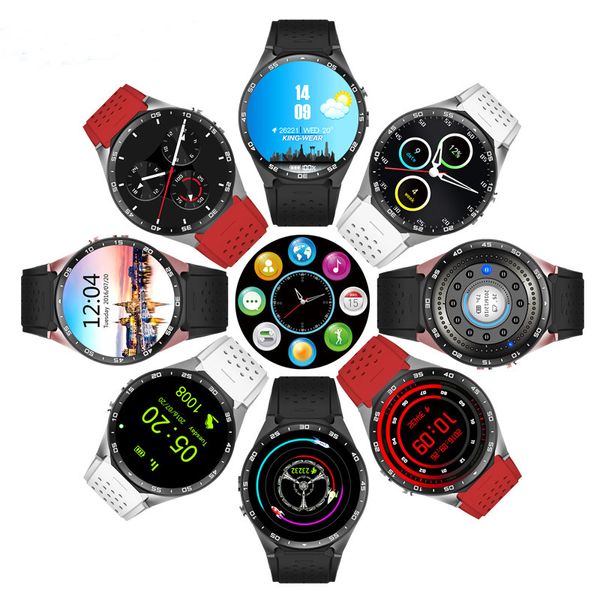 GPS Smart Watch Cardiofrequenzimetro Impermeabile WIFI 3G LTE Braccialetto intelligente Android 5.1 MTK6580 1.39 