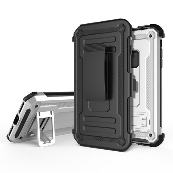 

2018 for iphone case car holder mobile case shockproof hybrid tpu+pc with belt clip phone case
