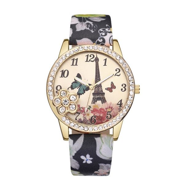 

2018 new fashion gold surface women watches luxury lady quartz watch leisure leather wristwatches reloj mujer gift clock jc-51, Slivery;brown