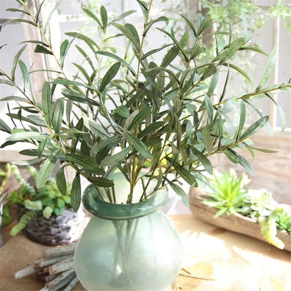 

lin man 103cm artificial flower leaf green olive branches simulation artificial plant wedding decorative bouquet