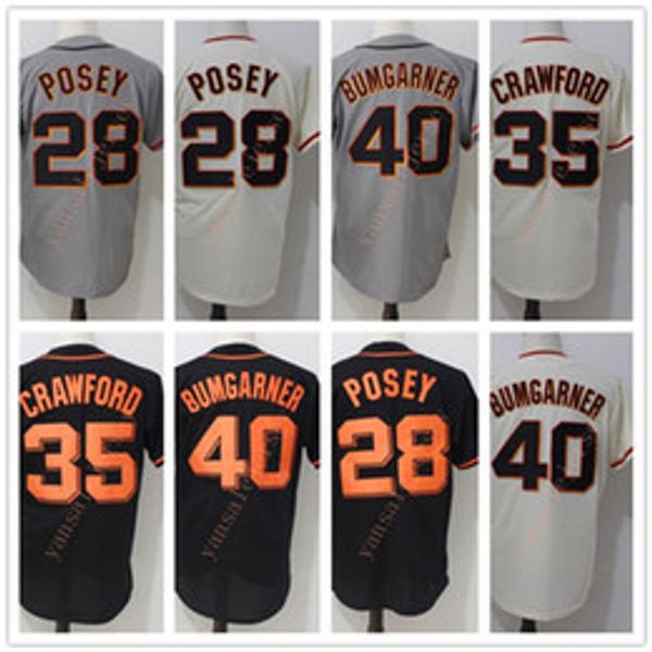 

Men 039 28 bu ter po ey 35 brandon crawford 40 madi on bumgarner titched ba eball ale hipping