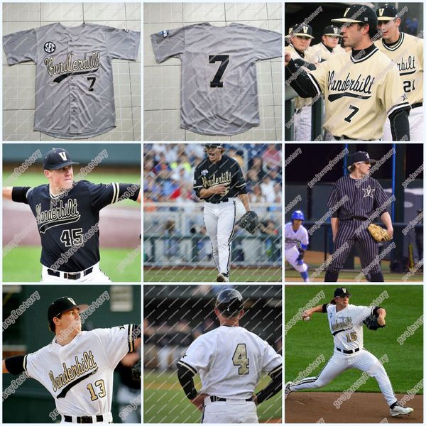 

Stitched vanderbilt commodore performance jer ey white black grey gold program team road ba eball jer ey for men women youth
