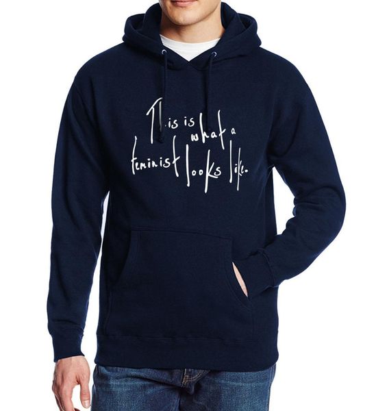 

this is what a feminist looks like funny letter print sweatshirts 2018 spring hoody for men winter fleece hoodie harajuku kpop, Black