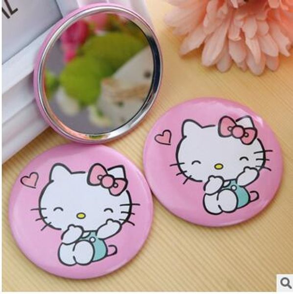 

30 pcs/lot) kawaii cartoon mental hello kitty home makeup round mirror