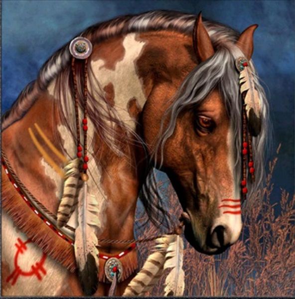 

Full Square/round Drill 5D DIY Diamond Painting "Horse head" handmade 3D Embroidery arts Cross Stitch Mosaic Home Decor Experience toys gift