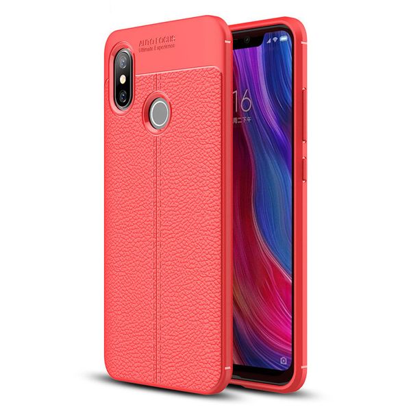 

armor litchi pattern texture case shockproof soft tpu silicone rubber cover for xiaomi mi 9 se 8 se max mix note 3 play cc9 cc9e poco f1