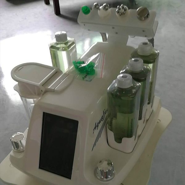 

2018 new multifunction korean model hydar facial hydra dermabrasion rf bio microcurrent six polar radio frequency spa machine ce, Black;white