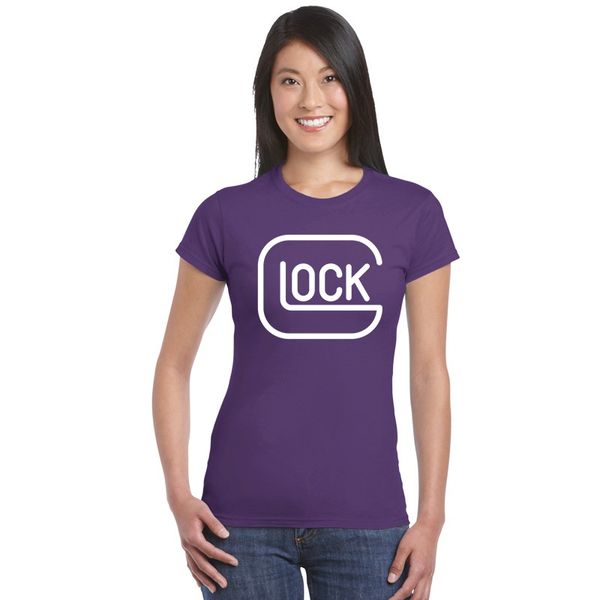 

summer fashion ladies glocks t shirt unique graphic print tee men and women basic tshirts k2 female fitness t-shirt, White