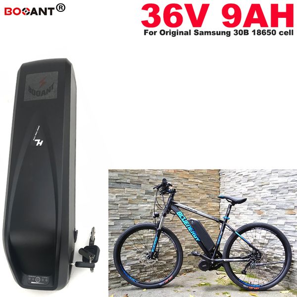 Батарея электрического велосипеда 36V 600W E-Bike Battery 36V 9Ah Литиевая аккумуляторная батарея для оригинального Samsung 18650 Cell 36V для 8Fun Motor