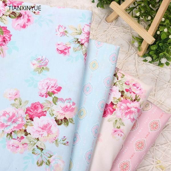 

tianxinyue 4pcs/lot rose flower cotton fabric patchwork diy quilting sewing fat quarters bundle tissue telas tilda needlework, Black;white
