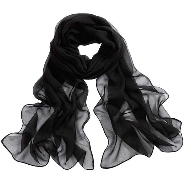 

kancoold scarves new chiffon girls long soft thin wrap lady shawl chiffon beach scarves women jan25, Blue;gray