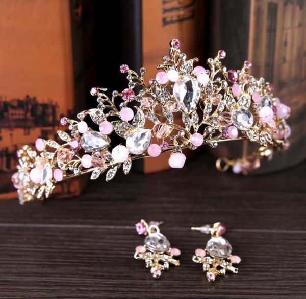 

люкс корона орнамент +2018 новый кристалл корона диапазон, корейская версия свадебные волосы, корона дня рождения, свадебный орнамент, Slivery;golden