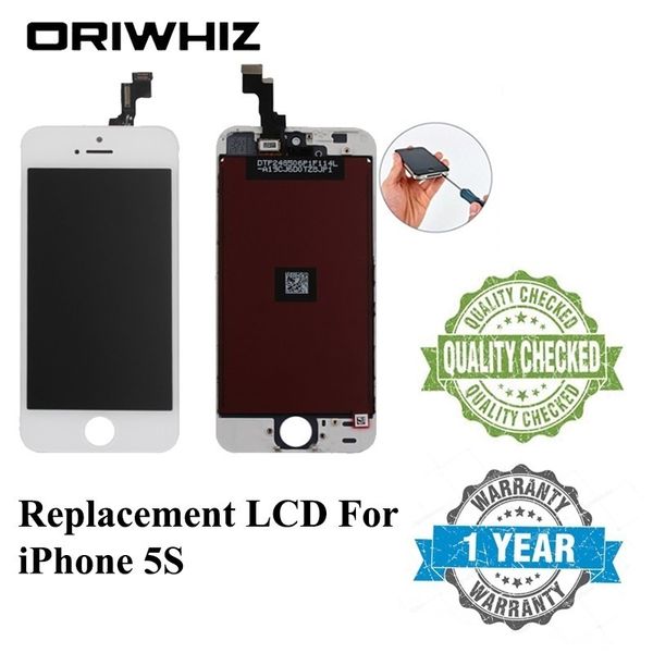 Alta qualità per iPhone 5S SE LCD compatibile per iPhone SE LCD Touch Screen Digitizer Assembly Colore bianco e nero Imballaggio perfetto