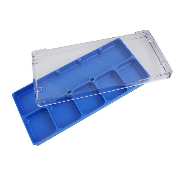 

watchmakers watch repair parts tray & dust cover box & lid watchmaker