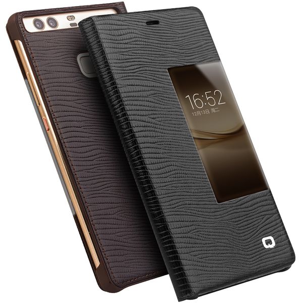 

B11 Classic leather case for Huawei P9,good quality handmade business cover for Huawei P9