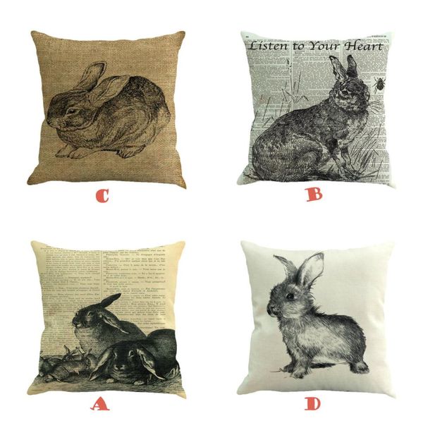 

easter sunday throw pillow case sweet love square cushion cotton linen square 45cm*45cm 10jul 16